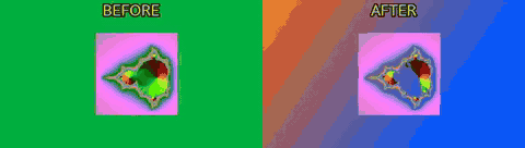 Green screen onto a generated background
